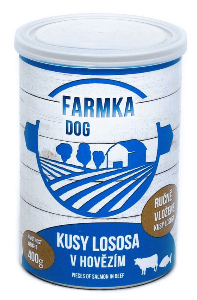 FALCO FARMKA DOG s lososom 6 x 400 g